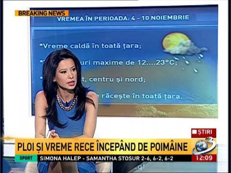 Vin ploile! Vremea rece pune stăpânire pe România