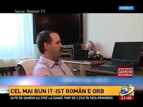 Cel mai bun IT-ist din România e orb