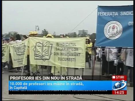 Profesorii ies în stradă şi ameninţă cu greva generală