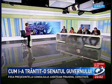 La ordinea zilei: Cum i-a trantit-o Senatul Guvernului