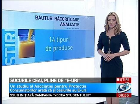 Sucurile pe bază de ceai, pline de E-uri, coloranţi şi mult zahăr