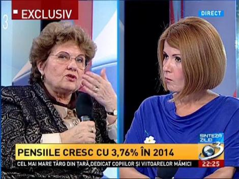 Ministrul Muncii: O pensie de 1.000 de lei creşte cu 36 de lei