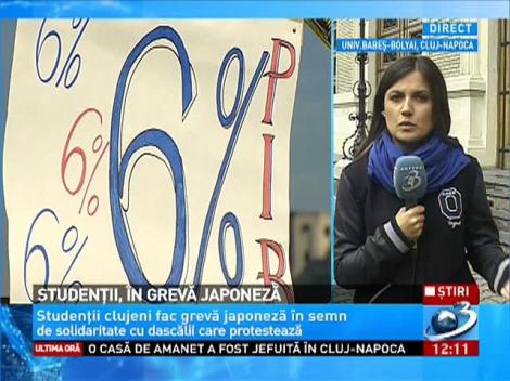 Studenţii clujeni intră în grevă japoneză