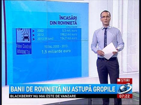 Banii de rovinietă nu astupă gropile