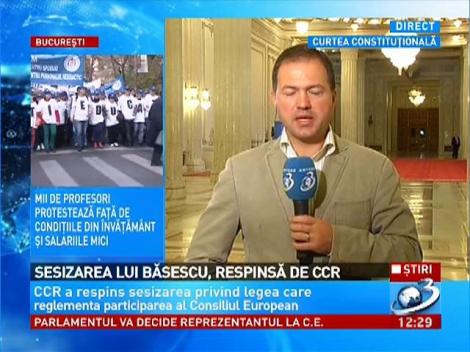 CCR a respins sesizarea lui Băsescu