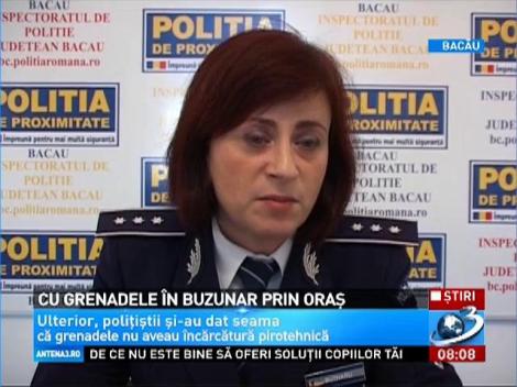 Panică în Bacău! Un om al străzii a găsit două grenade