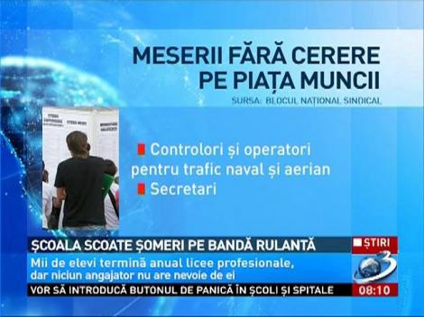 Învăţământul profesional românesc scoate şomeri pe bandă rulantă