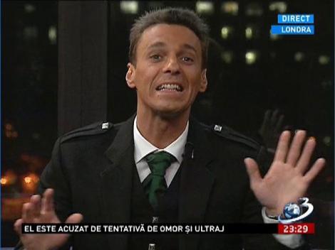 Mircea Badea îmbrăcat în kilt: dacă toată lumea întreabă, da, purtăm!