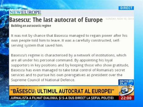 Sinteza Zilei: Băsescu, desfiinţat de "New Europe"