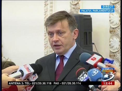 Crin Antonescu, declaratii la Palatul Parlamentului