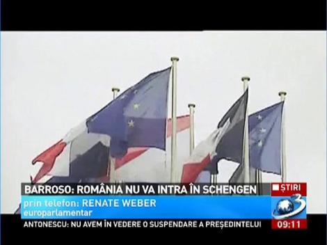 România va sta afara din Schengen şi anul viitor. Anunţul a fost făcut de Jose Manuel Barroso