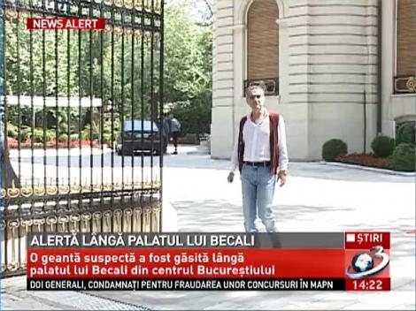 Alerta langa palatul lui Becali.