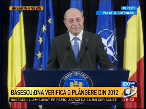 Traian Băsescu, despre tranzacţia terenului din judeţul Călăraşi