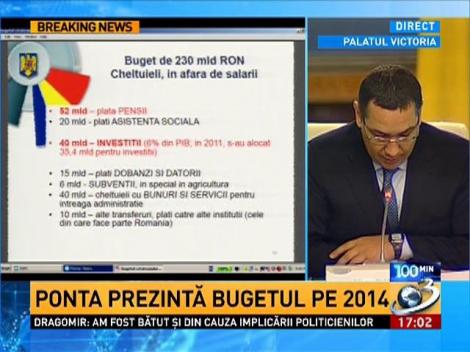 Ponta: Banii României sunt 230 miliarde lei