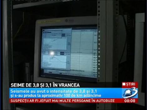 Seisme de 3,8 si 3,1 in Vrancea