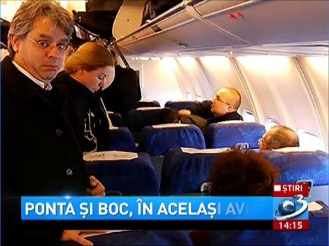 Ponta şi Boc, în acelaşi avion spre Bruxelles