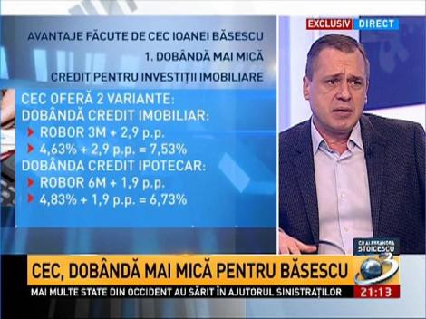 Q&A: Avantaje făcute de CEC Ioanei Băsescu