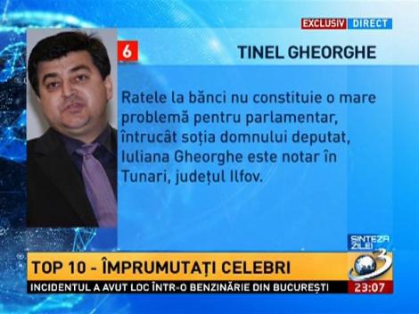 Sinteza Zilei: Top 10 împrumutaţi celebri