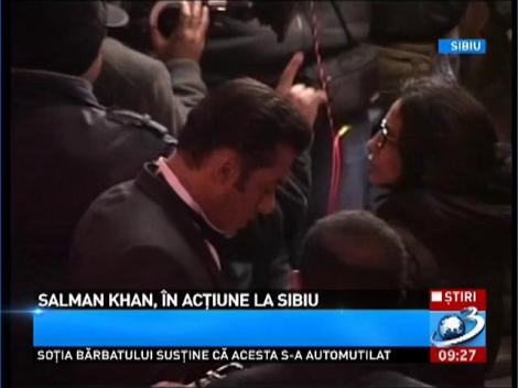 Actorul Salman Khan a ajuns la Sibiu, unde filmează pentru o producţie indiană