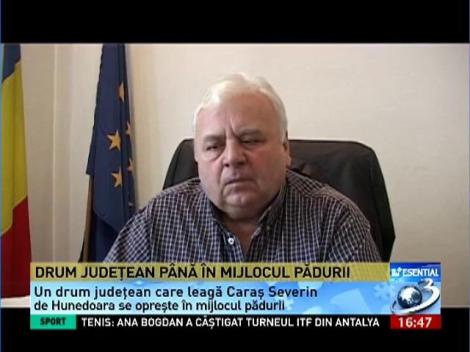 Drum judeţean până în mijlocul pădurii