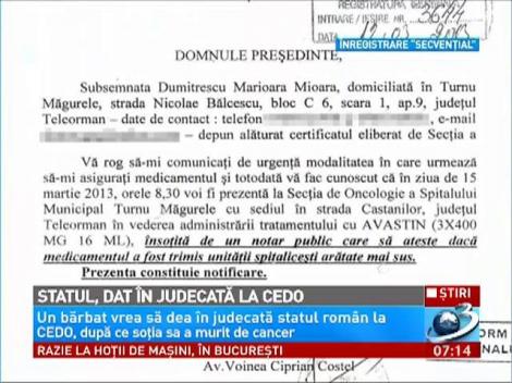 Statul, dat în judecată la CEDO, după ce o femeie a murit de cancer