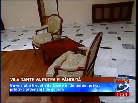 Vila Dante ar putea fi vândută