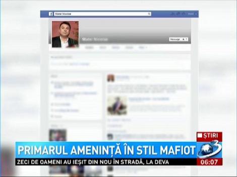 Primarul oraşului Năvodari, Nicolae Matei, îşi ameninţă în stil mafiot contestatarii pe reţeaua de socializare