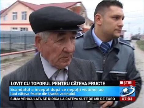 Un bărbat în vârstă de 52 de din Bacău a fost la un pas de moarte pentru doar câteva kilograme de fructe
