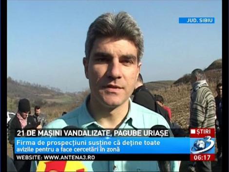 21 de maşini din Mediaş au fost găsite cu cauciucurile tăiate