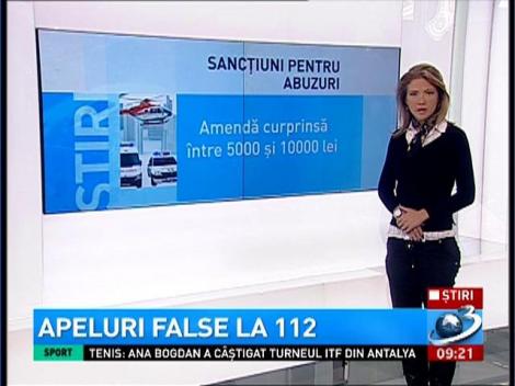Apeluri false la 112