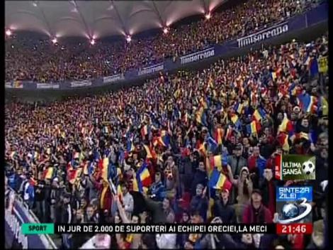 Imnul României răsună pe Arena Naţională