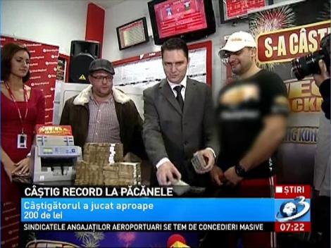 Noroc URIAŞ la păcănele. Un bucureştean a câştigat 90.000 de euro. Banii băgaţi au fost multiplicaţi de 2000 de ori!