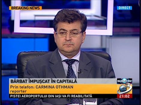 Bărbat împuşcat în Capitală