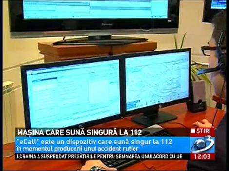 Mașina care sună singură la 112. România este prima țară din Europa care a preluat această tehnologie