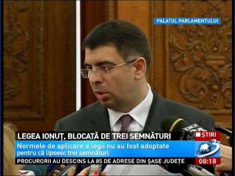 Legea lui Ionuț, blocată de trei smnături