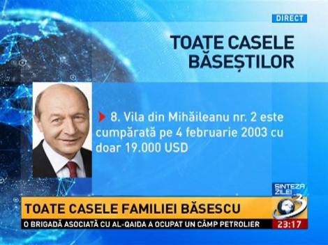 Sinteza Zilei: Toate casele familei Băsescu