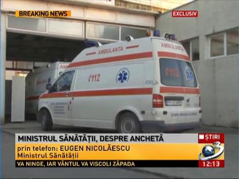 Ministrul Sanatatii, Eugen Nicolaescu, despre ancheta de la Spitalul Judetean Ploiesti