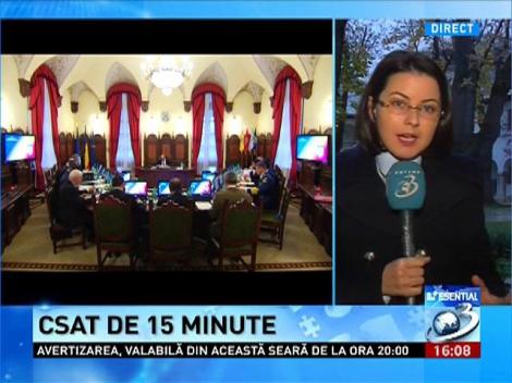 Şedinţă fulger CSAT de 15 minute