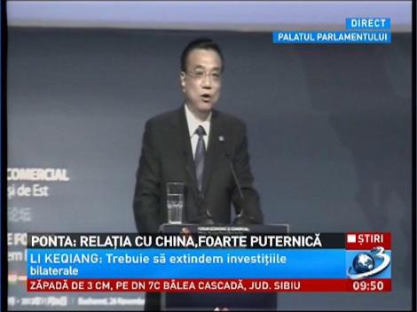 Premierul chinez Li Keqiang: Dorim sa avem schimburi comerciale cu tarile din UE