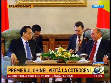 Premierul Chinei, în vizită la Palatul Cotroceni