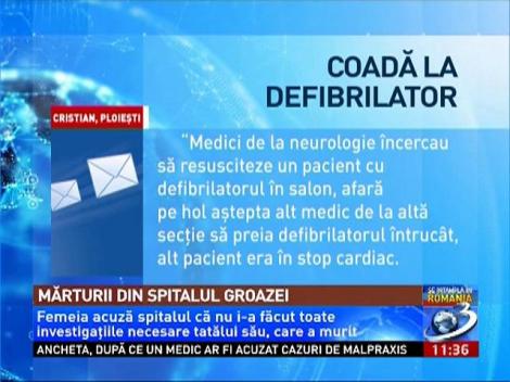 Mărturii din spitalul groazei din Ploieşti