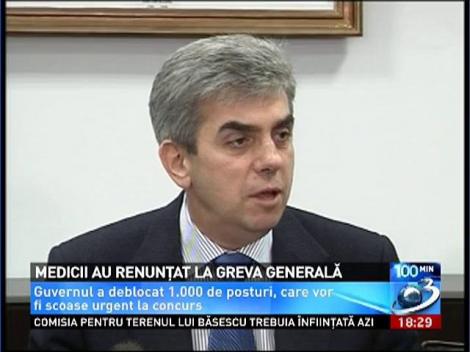 Medicii au renunţat la greva generală