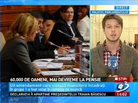 60.000 de oameni, mai devreme la pensie