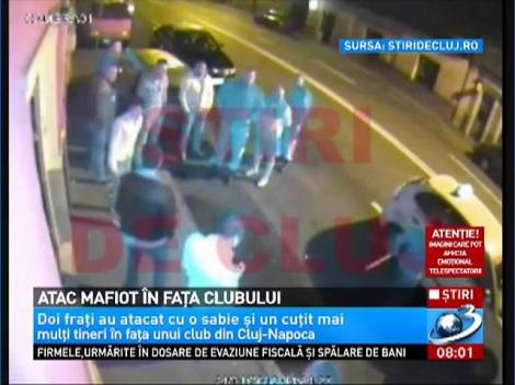 Atac mafiot in fata unui club din Cluj