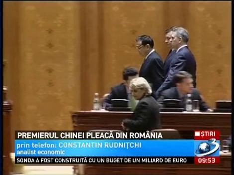 Premierul Chinei, condus de Victor Ponta la aeroport