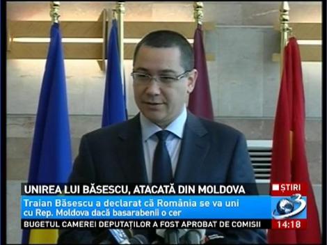 Unirea lui Băsescu, atacată din Moldova