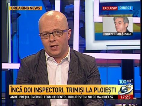Eugen Nicolăescu, despre echipa de control de la Spitalul Judeţean Ploieşti
