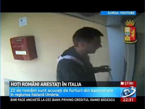 22 de români, acuzaţi de furturi din bancomatele italiene