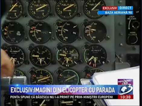 Exclusiv: Imagin din elicopter cu parada. Ponta, la repetiţiile pentru Ziua Naţională