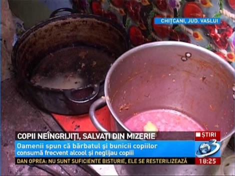 Copii neingrijiti, salvati din mizerie